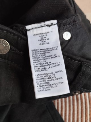 Pantalón vaquero mujer negro