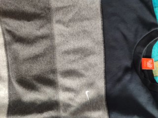 Jersey Nike Rayas Negro y Gris