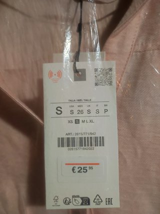 Blusa Zara rosa manga corta | • Temporada 2026