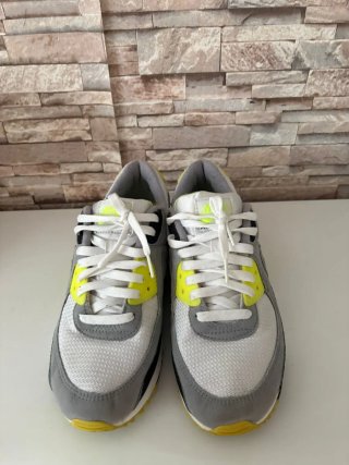 Nike Air Max 90 Gris Blanco Amarillo