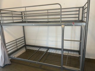 Letto a castello in metallo grigio Ikea