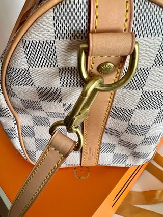 Bolso  Piel Blanco y Marrón