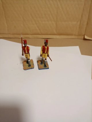 Figuras Soldados Plomo Senegal