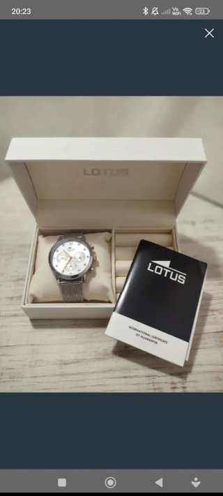 Reloj Lotus bicolor (oro y plata)