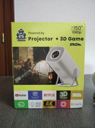 Proyector Smart TV S40 Max 4K + 15.000 Juegos
