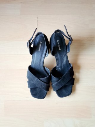 Tacones fiesta negros, muy comodos