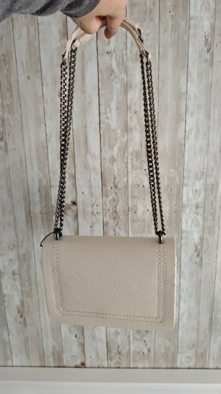 Bolso pequeño Pull&Bear beige/plata