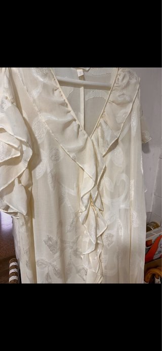 Vestido Beige Largo Fiesta