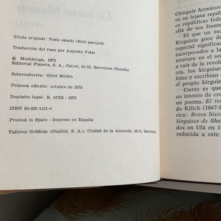 LA NAVE BLANCA -Chinguiz Aitmatov