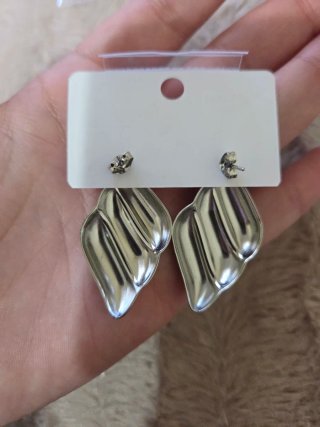 Pendientes Acero Inoxidable Plateados