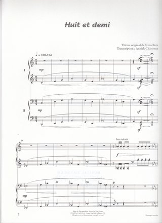 Música de cine: Nino Rota. Piano a 4 manos