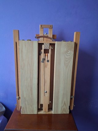Caballete de madera para lienzo