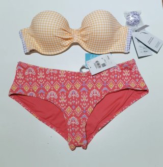 Bikini Easy Wear Talla 40 Naranja y Rosa