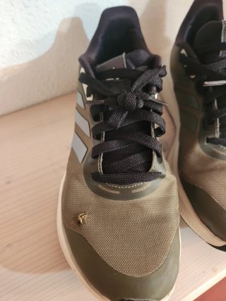 Zapatillas Adidas Verdes y Plateadas