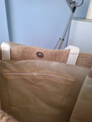 Bolso Yute y Crochet Nuevo
