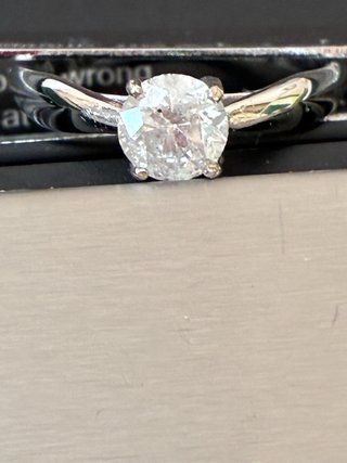 Anillo Oro 18k Diamante Natural 0.92 Ct