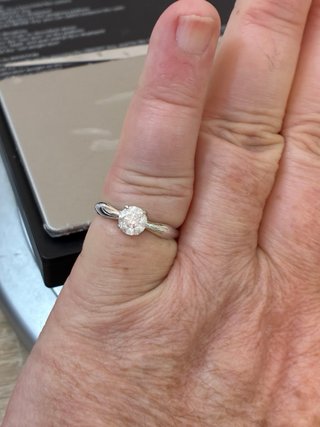 Anillo Oro 18k Diamante Natural 0.92 Ct