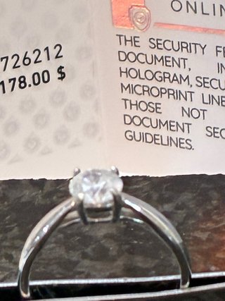 Anillo Oro 18k Diamante Natural 0.92 Ct