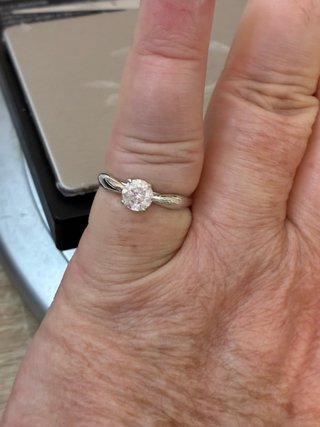 Anillo Oro 18k Diamante Natural 0.92 Ct