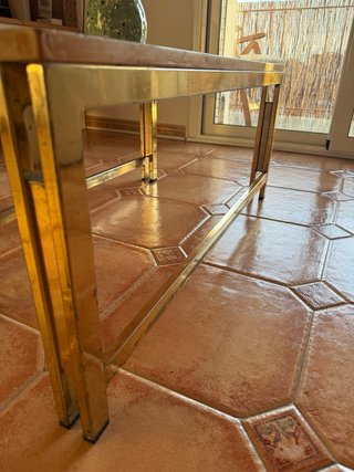Mesa de centro madera y metal