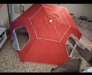 Sombrilla Playa Premier Azul XL 243cm