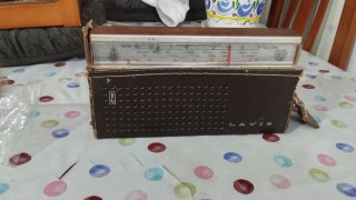 Radio LAVIS AM Transistor Beige/Marrón
