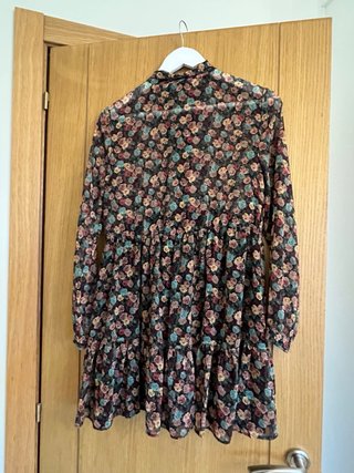 Vestido Zara estampado floral talla S