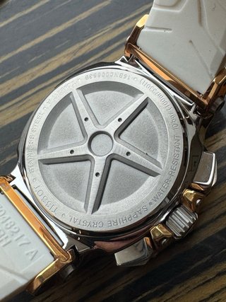 Tissot T-Race Cronógrafo Cuarzo dorado y Blanco