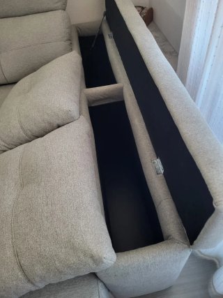 Sofá Chaiselongue Gris Tela
