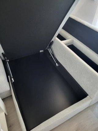 Sofá Chaiselongue Gris Tela