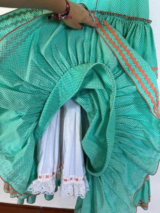 Traje Flamenca Niña Hecho a Mano, medidas en fotos