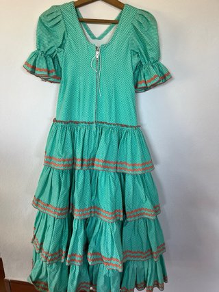 Traje Flamenca Niña Hecho a Mano, medidas en fotos