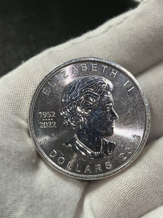 Moneda Plata Maple Leaf Canadá 2023