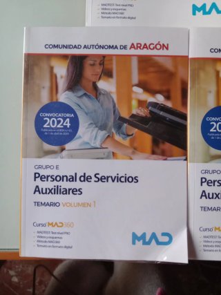 Libros oposición Personal de Servicios Auxiliares
