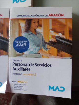 Libros oposición Personal de Servicios Auxiliares