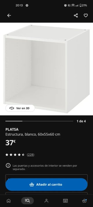Estructura PLATSA IKEA Blanca