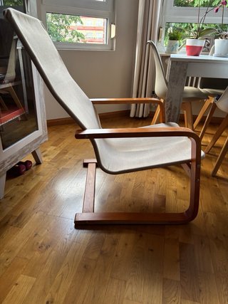 Hamaca de madera Ikea beige
