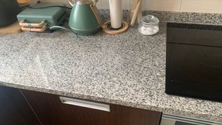 Cocina madera encimera horno y lavavajillas bosch,