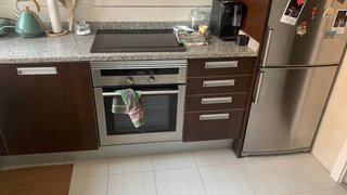 Cocina madera encimera horno y lavavajillas bosch,