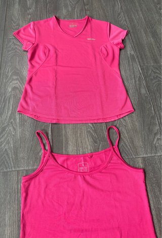 Lote 2 camisetas rosas