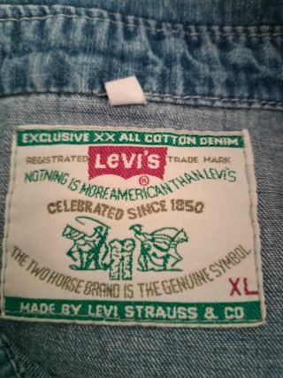 Camisa Vaquera Levi's Clásica Talla XL