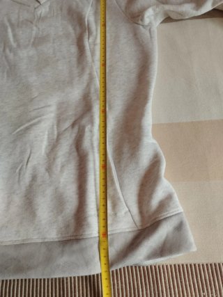 Sudadera mujer cuello alto beige/gris