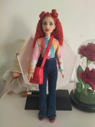 3 muñecas pelirrojas tipo Barbie. Ropa artesanal