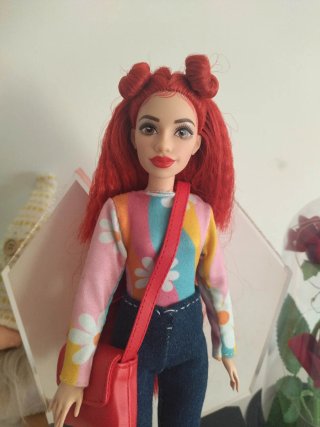 3 muñecas pelirrojas tipo Barbie. Ropa artesanal