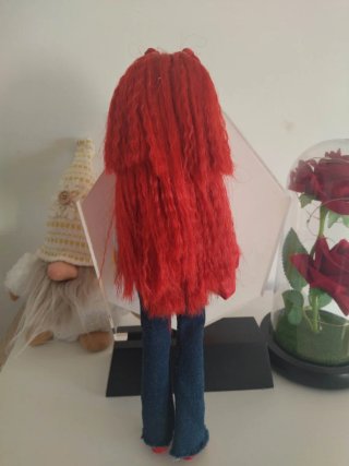3 muñecas pelirrojas tipo Barbie. Ropa artesanal