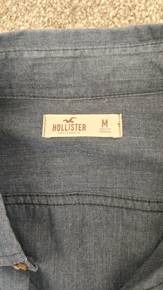 Camicia Hollister Uomo Blu Taglia M