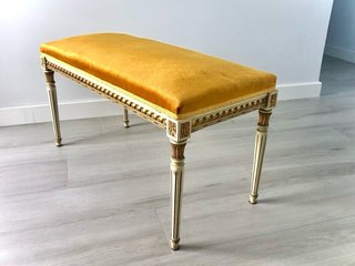 Banqueta Vintage Estilo Luis XVI. Descalzadora