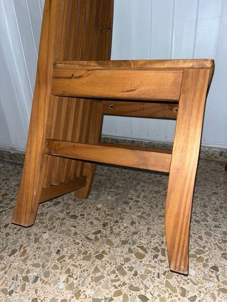 Pareja de sillas madera maciza rústicas