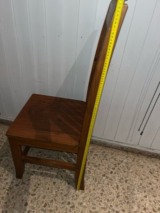 Pareja de sillas madera maciza rústicas