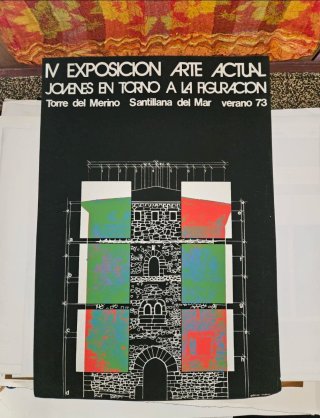 Lote de 10 carteles de exposición de arte